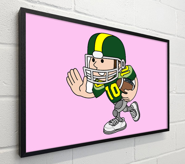 American Football Sport Player Pink