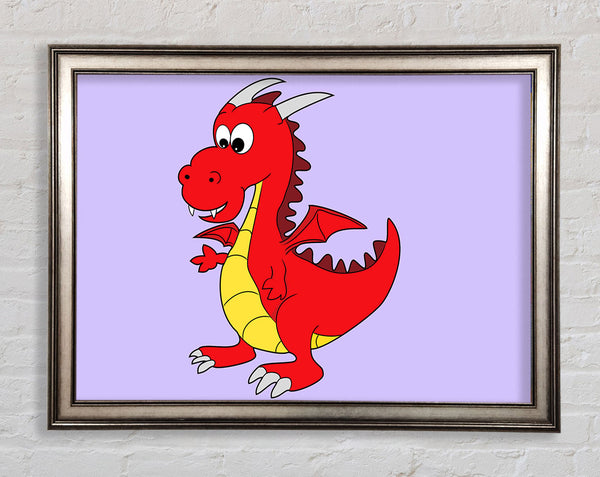 Big Dragon Lilac Framed Print