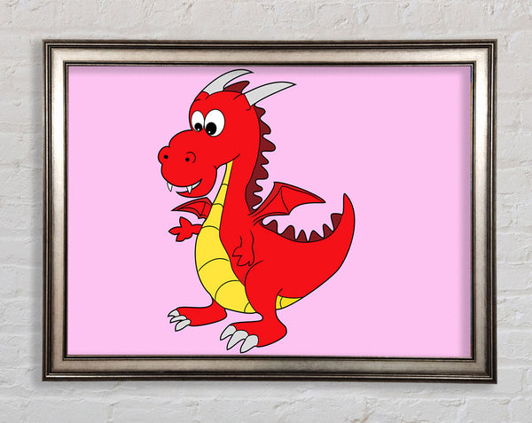 Big Dragon Pink Framed Print