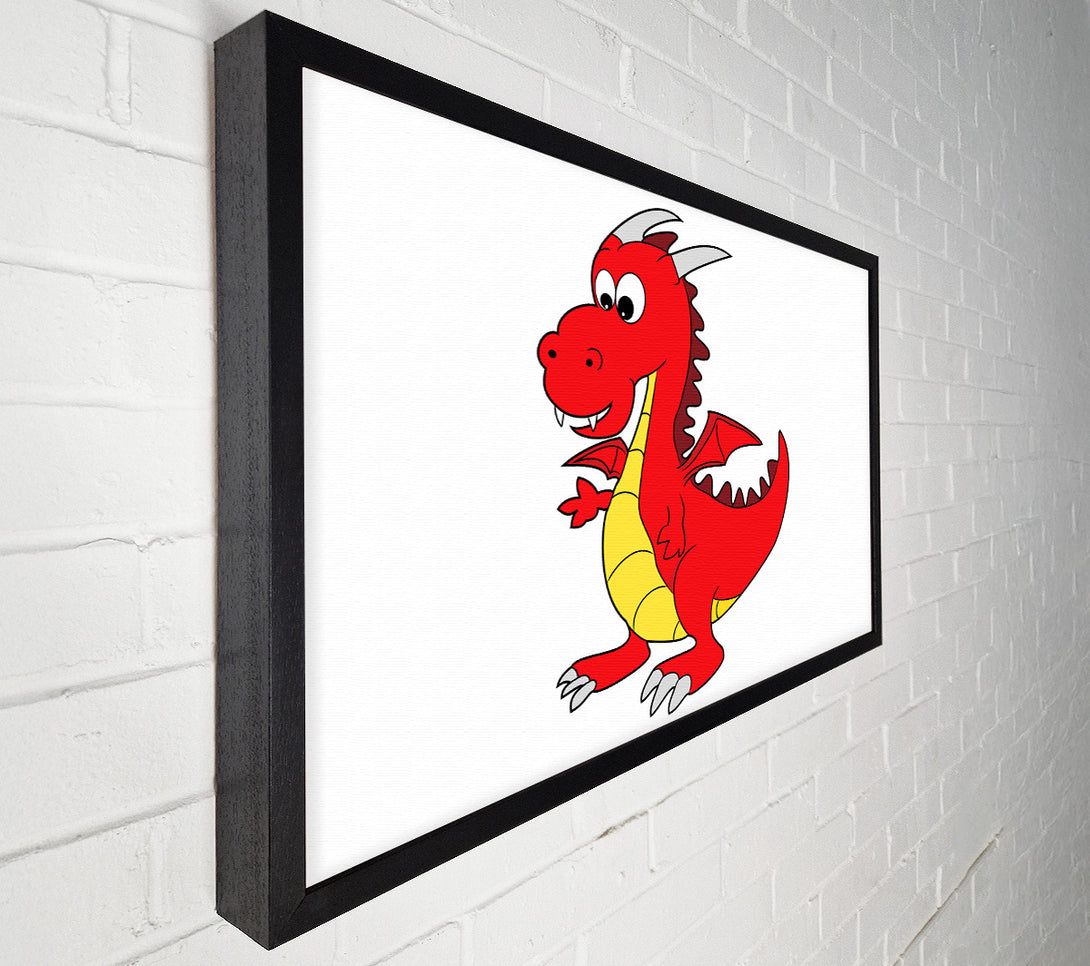  A Canvas Print of Big Dragon White Canvas Art
