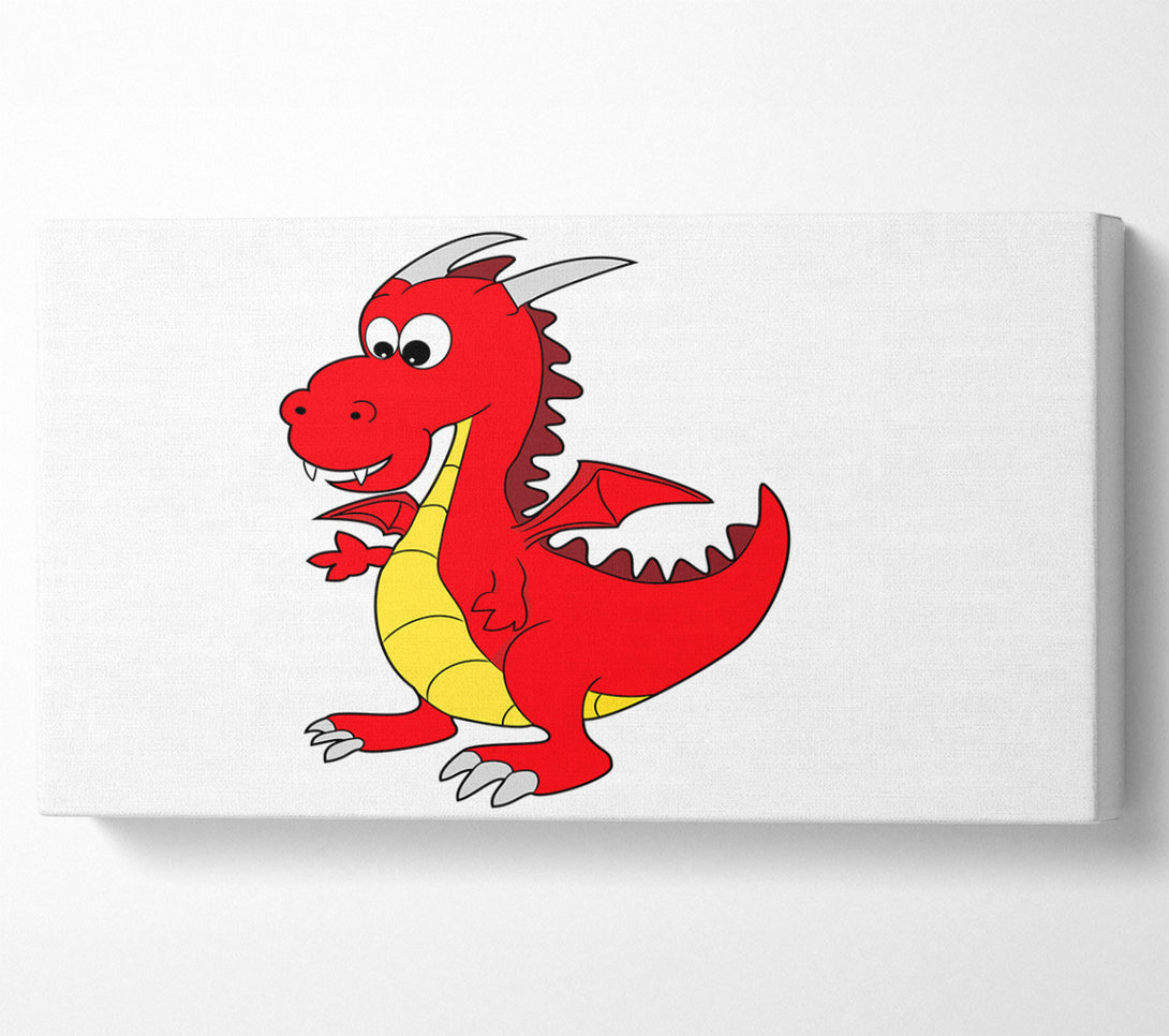  A Canvas Print of Big Dragon White Canvas Art