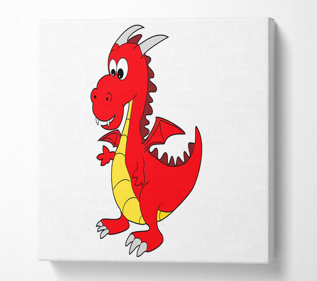  A Canvas Print of Big Dragon White Canvas Art