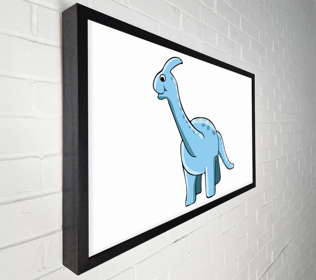  A Canvas Print of Big Funny Dinosaur White Canvas Print