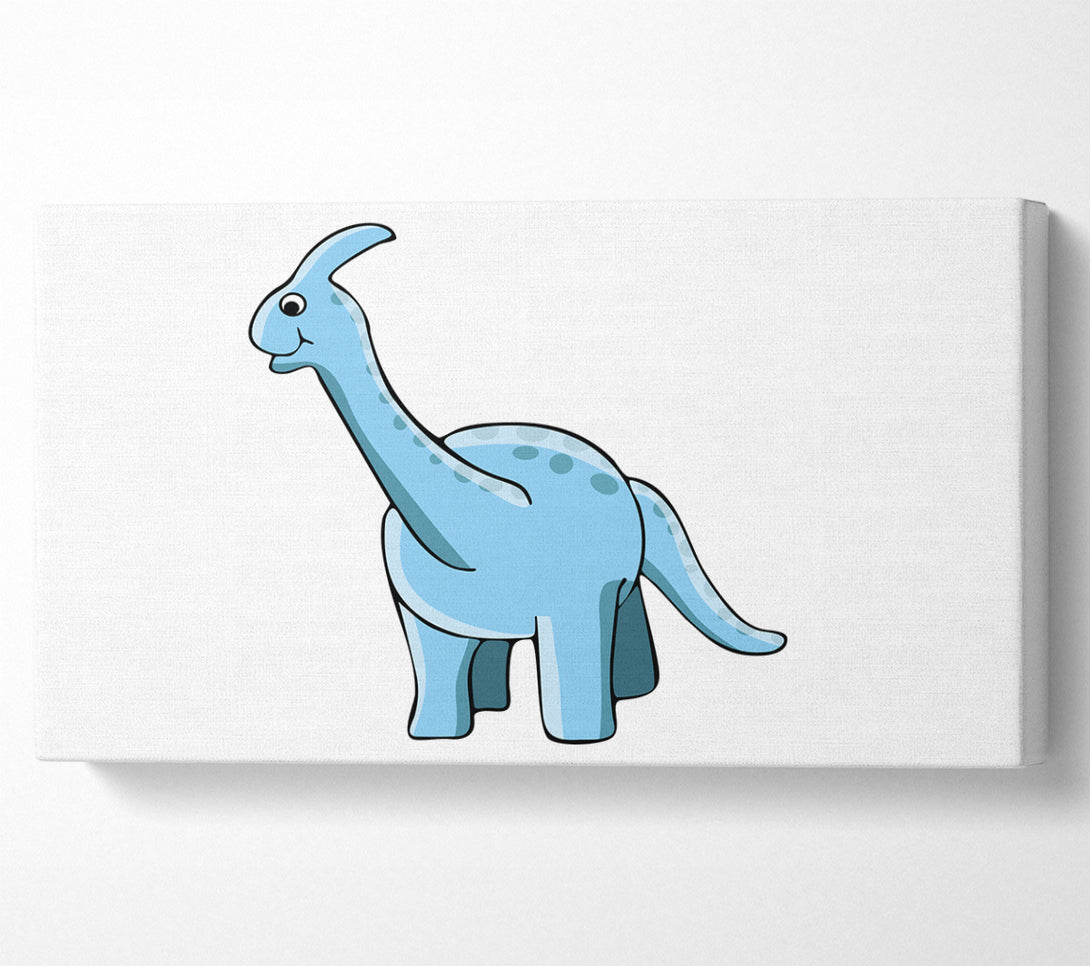  A Canvas Print of Big Funny Dinosaur White Canvas Print