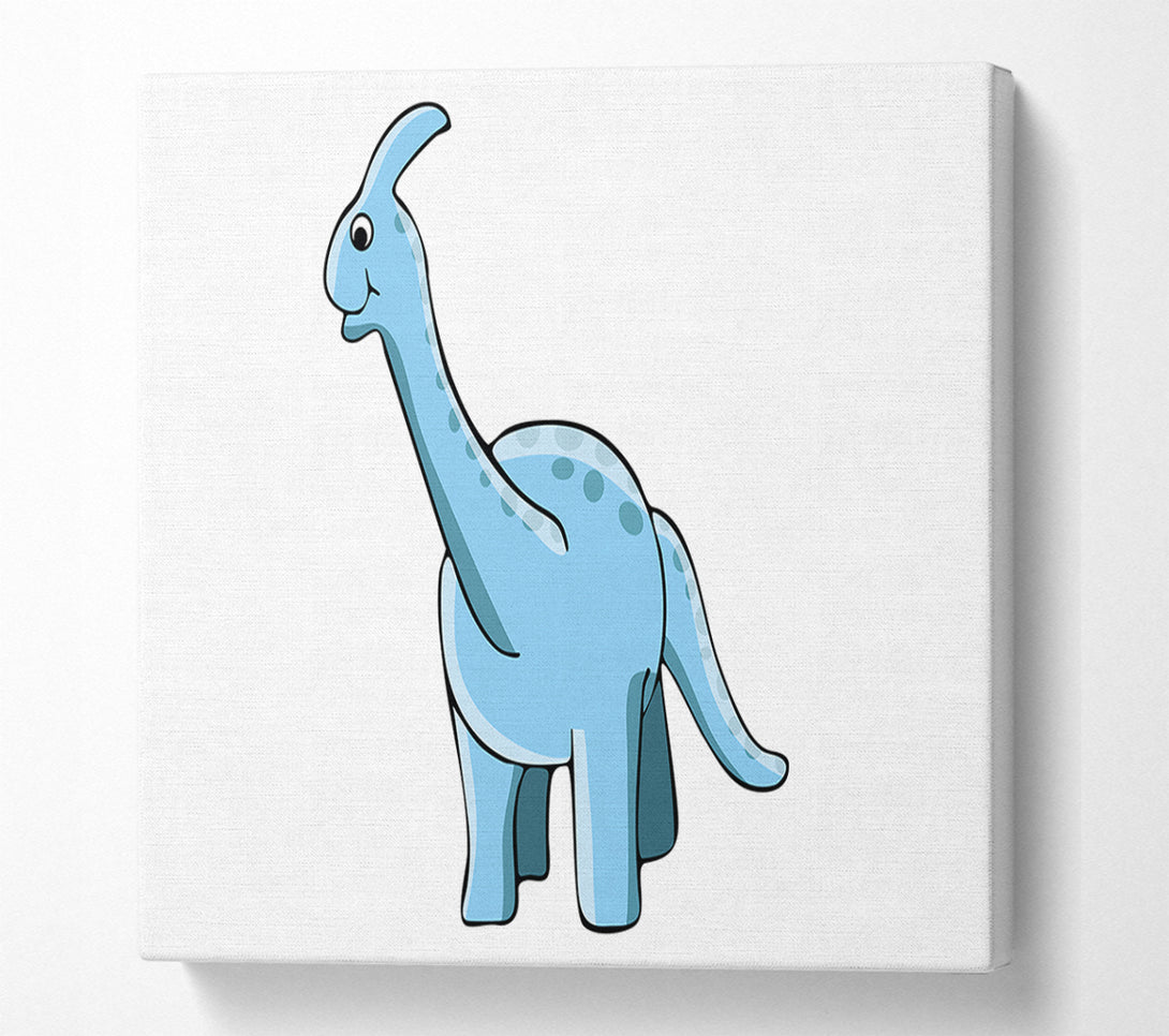  A Canvas Print of Big Funny Dinosaur White Canvas Print