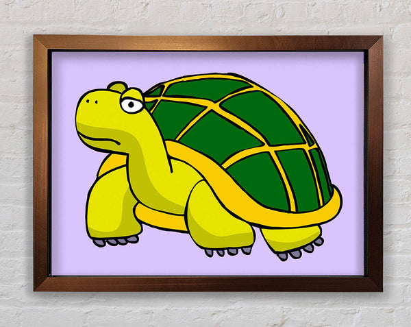Big Turtle Lilac Framed Print