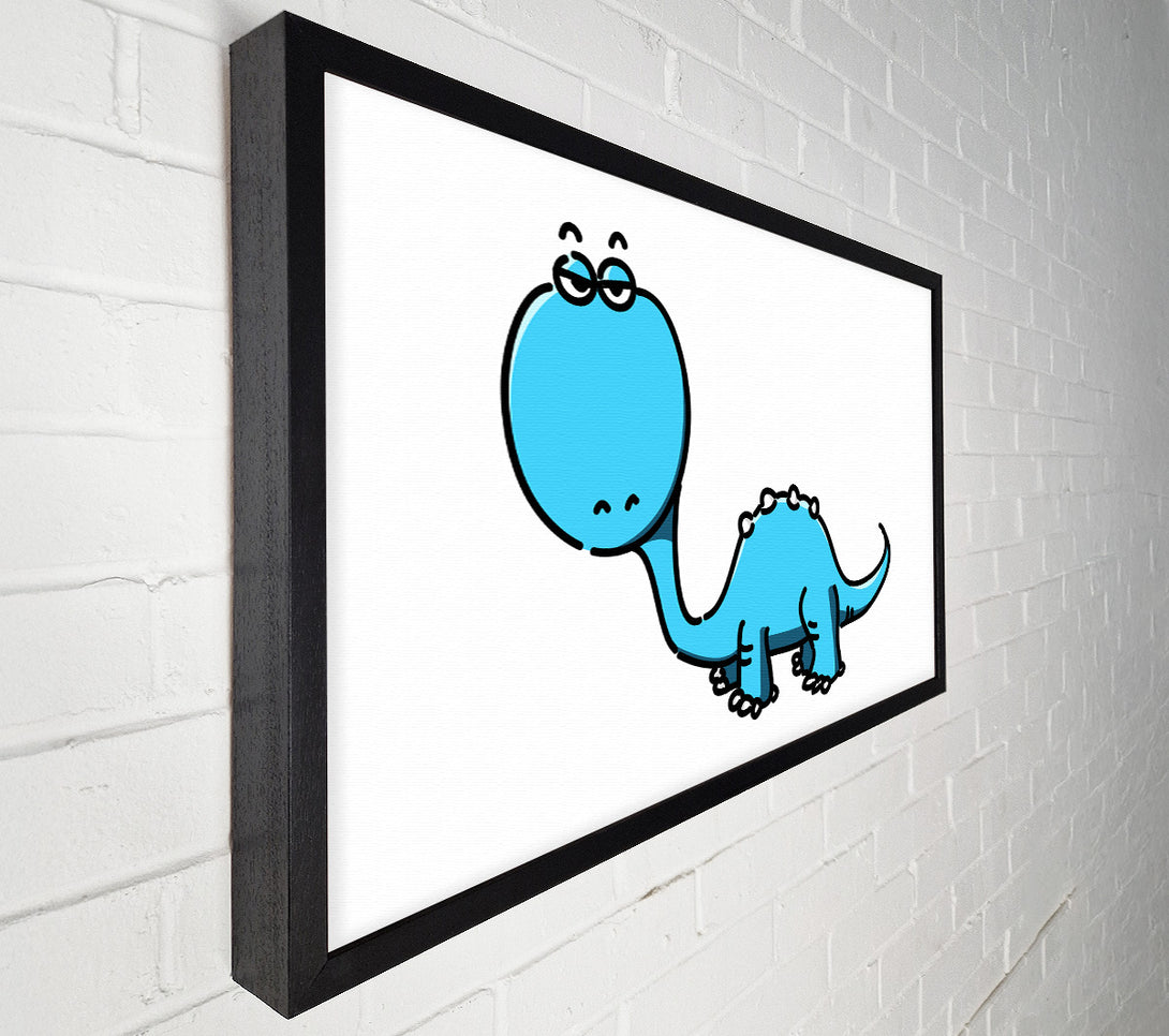  A Canvas Print of Dinosaur Not Impressed White Canvas Wall Art