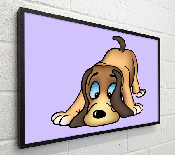 Dog Sniffing Lilac