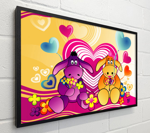 Donkeys And Hearts Celebration White