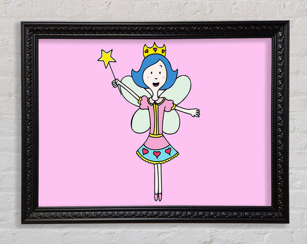 Fairy Princess Pink Framed Print