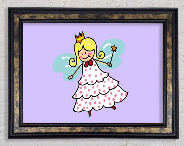 Flying Fairy Lilac Framed Print