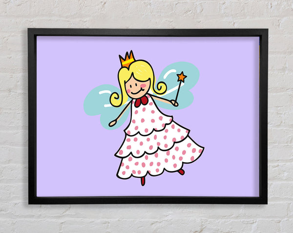 Flying Fairy Lilac Framed Print