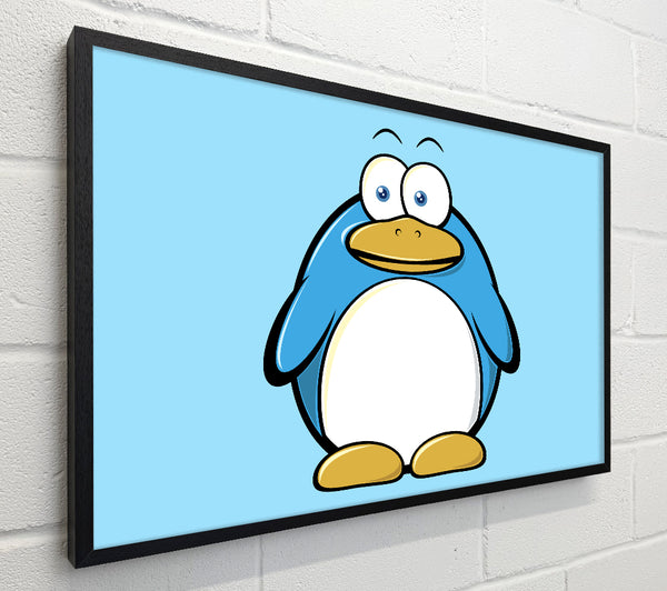 Funny Penquin Standing Baby Blue