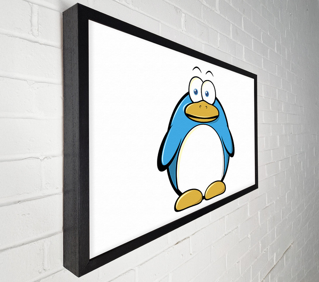  A Canvas Print of Funny Penquin Standing White Canvas Wall Art