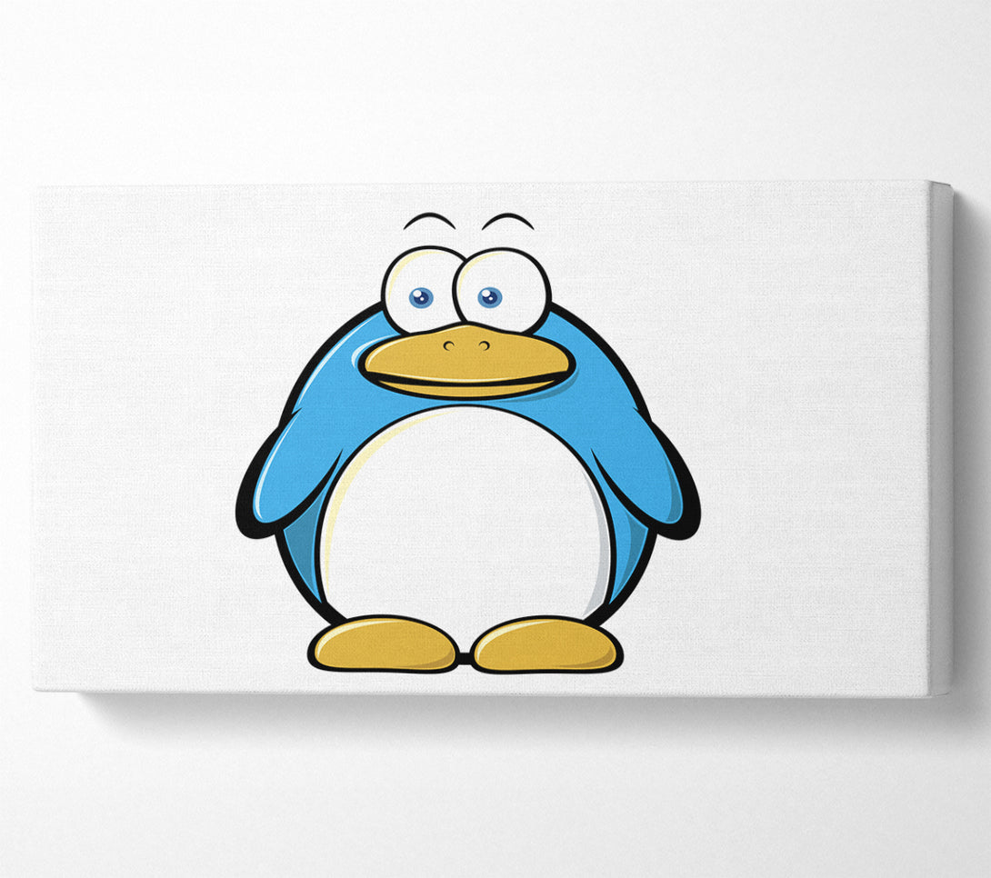  A Canvas Print of Funny Penquin Standing White Canvas Wall Art