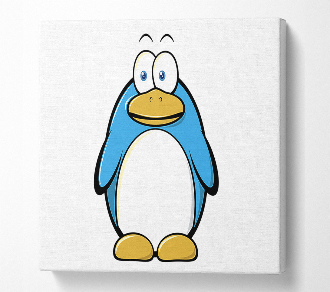  A Canvas Print of Funny Penquin Standing White Canvas Wall Art