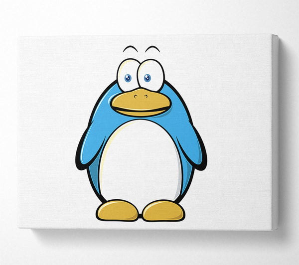  A Canvas Print of Funny Penquin Standing White Canvas Wall Art