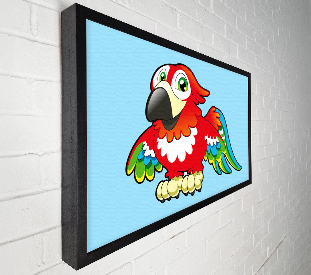  A Canvas Print of Little Parrot Baby Blue Canvas Wall Art