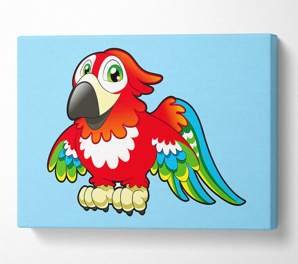  A Canvas Print of Little Parrot Baby Blue Canvas Wall Art