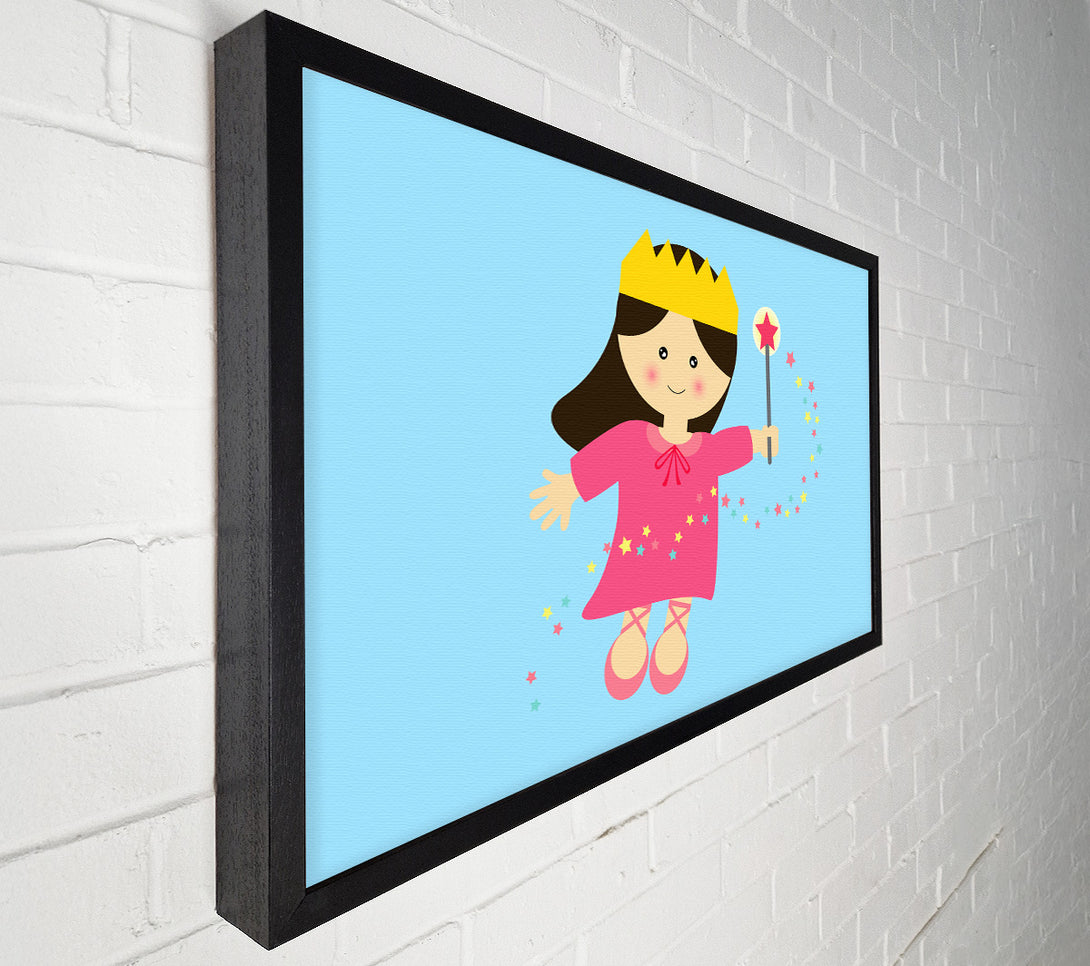  A Canvas Print of Magical Princess Baby Blue Canvas Print