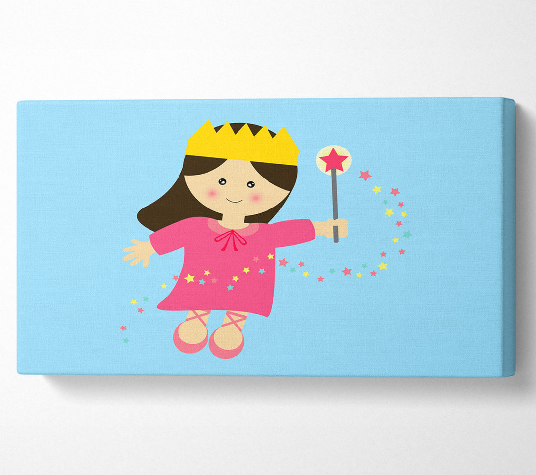  A Canvas Print of Magical Princess Baby Blue Canvas Print