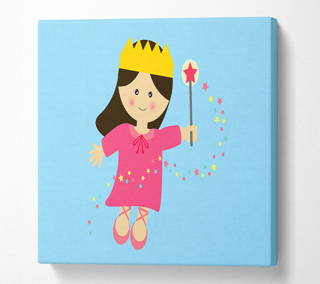  A Canvas Print of Magical Princess Baby Blue Canvas Print