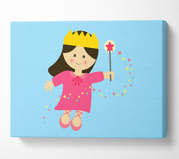  A Canvas Print of Magical Princess Baby Blue Canvas Print