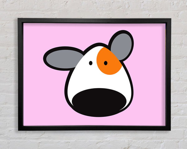 Spot The Dog Pink Framed Print