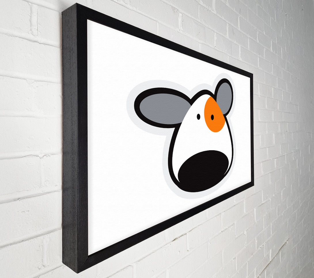  A Canvas Print of Spot The Dog White Canvas Wall Art