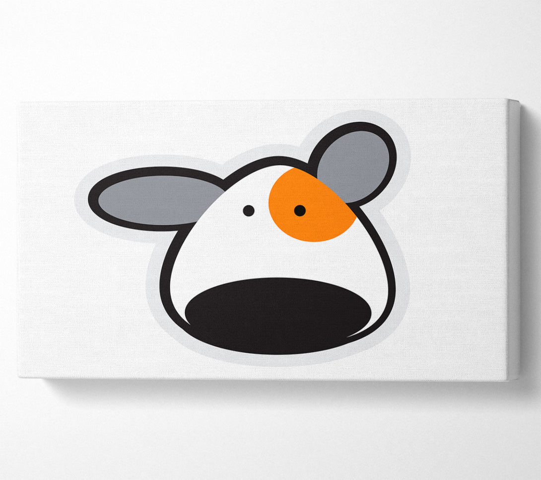  A Canvas Print of Spot The Dog White Canvas Wall Art