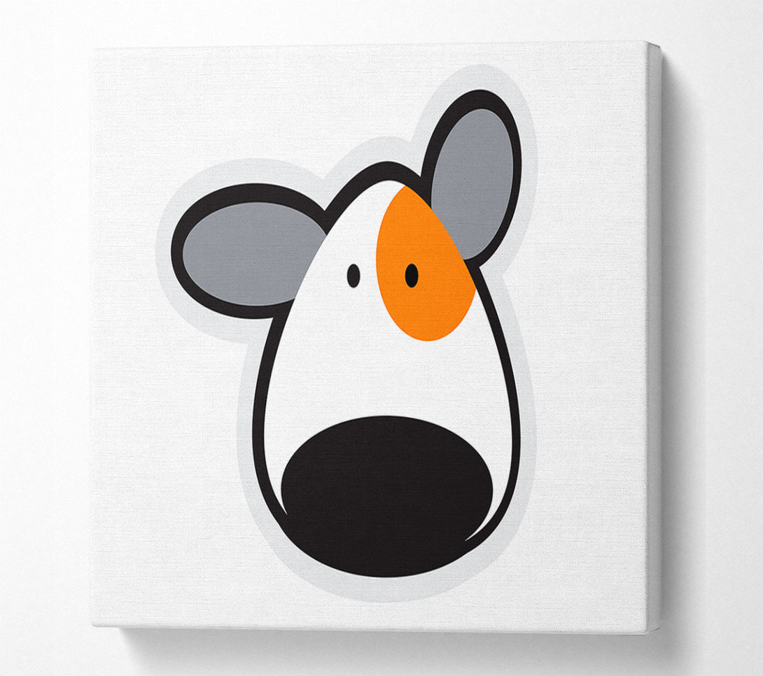  A Canvas Print of Spot The Dog White Canvas Wall Art