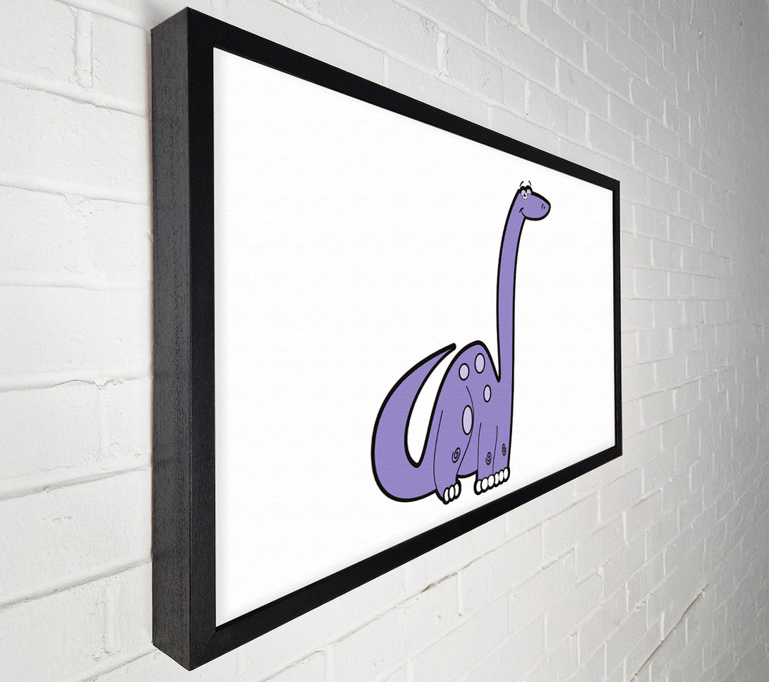  A Canvas Print of Tall Dinosaur White Canvas Print