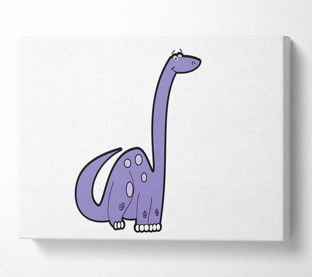  A Canvas Print of Tall Dinosaur White Canvas Print