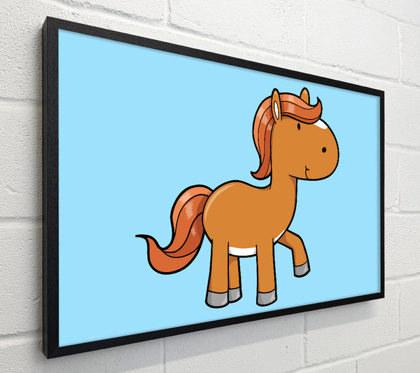 Walking Pony Horse Baby Blue