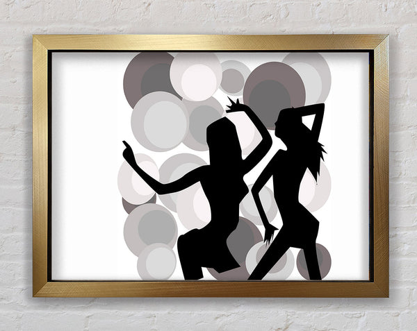 Disco Babes Chocolate Swirls Framed Print
