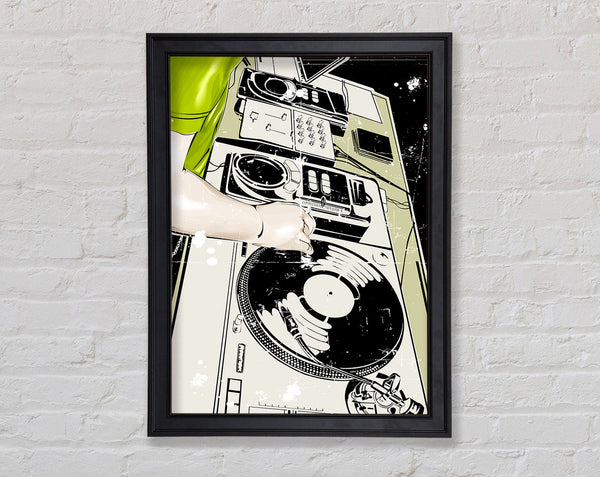 Dj Nights Framed Print