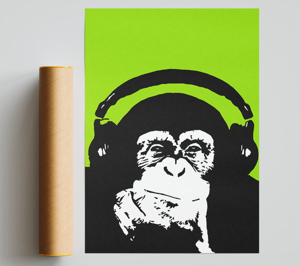 Monkey Dj Poster