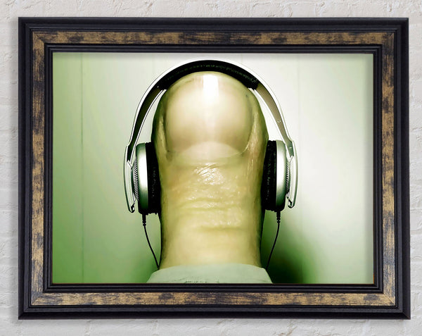Thumb Headphones Framed Print