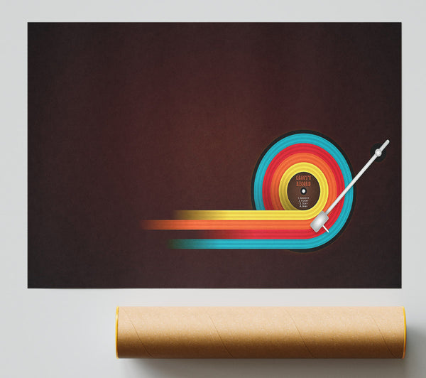 Groovy Record Giclee Print