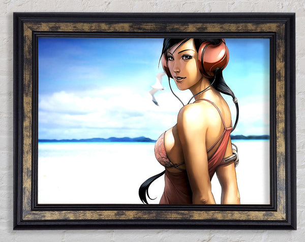 Music Girl Framed Print