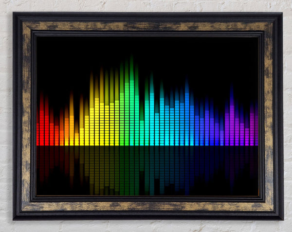 Music Equalizer Framed Print