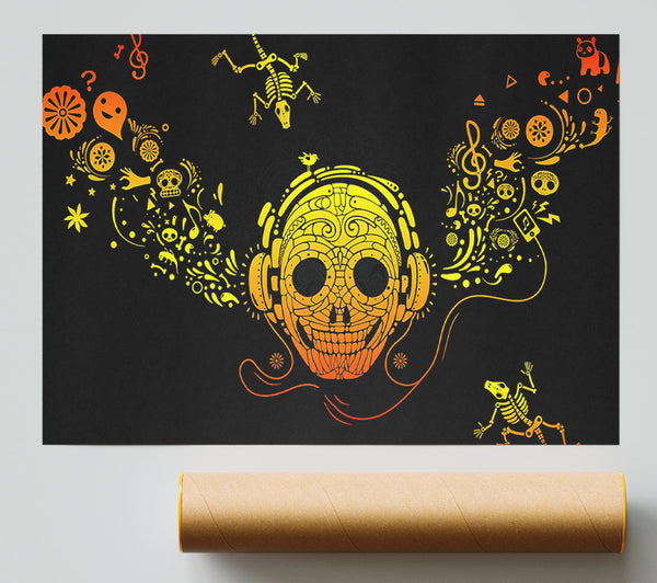Skeleton Heads Giclee Print