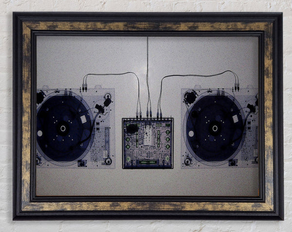 Translucent Dj Console Mixer Framed Print