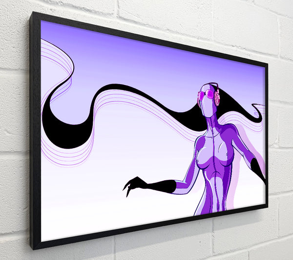 Abstract Purple Alien