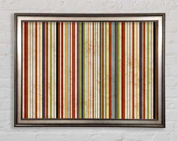 Halloween Stripes Framed Print