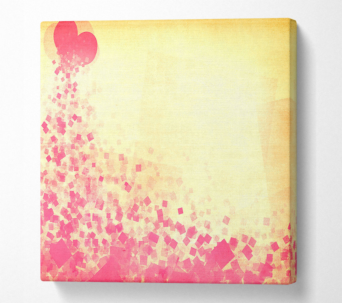  A Canvas Print of Pink Squares Canvas Print