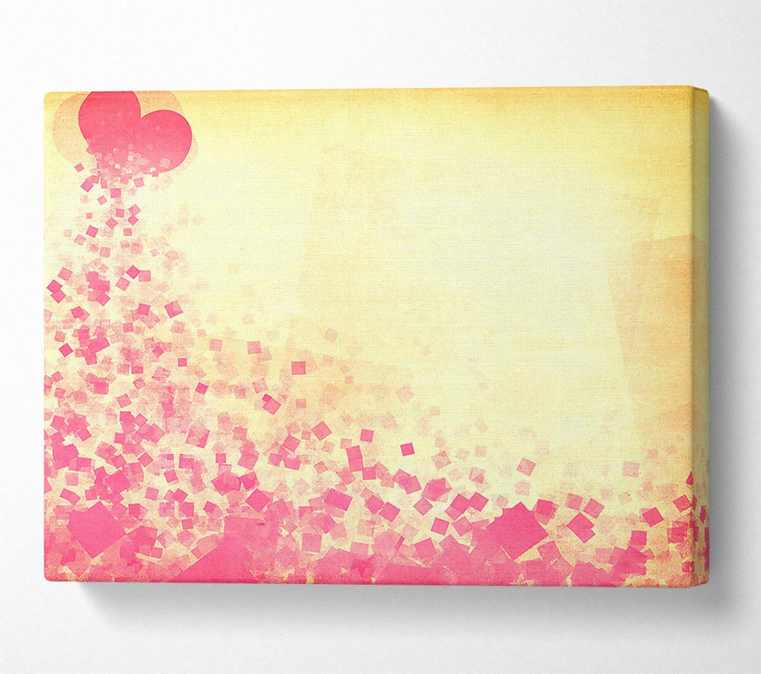  A Canvas Print of Pink Squares Canvas Print