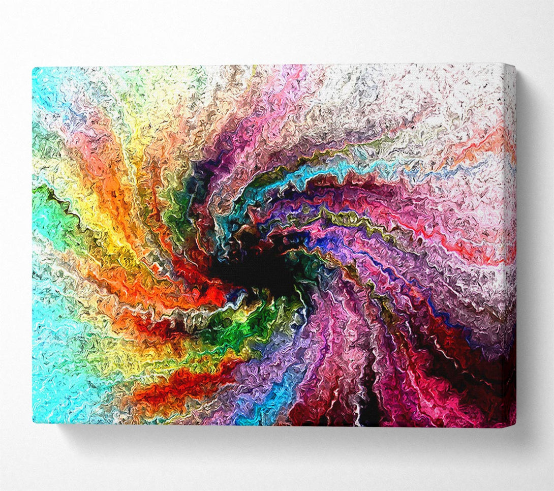  A Canvas Print of Colourful Twister Canvas Wall Art