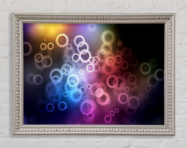 Circles Framed Print