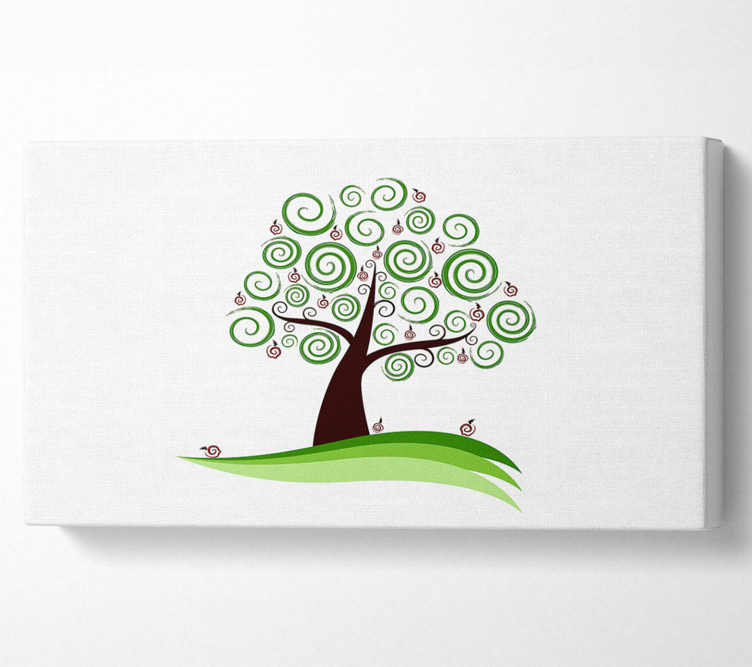  A Canvas Print of Green Cherry Tree Canvas Art